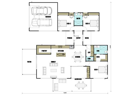 House Design Floor Plan Daintree 255