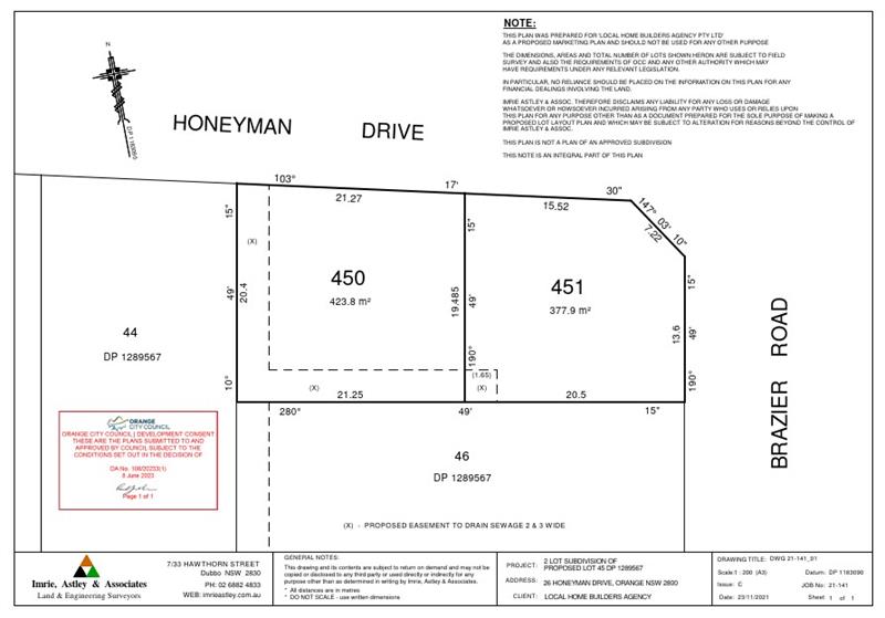 Lot 451, Honeyman Drive , ORANGE, 2800 - House And Land Package 