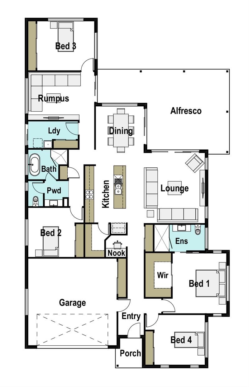 Saltwater 265 Design Detail and Floor Plan | Integrity New Homes ...